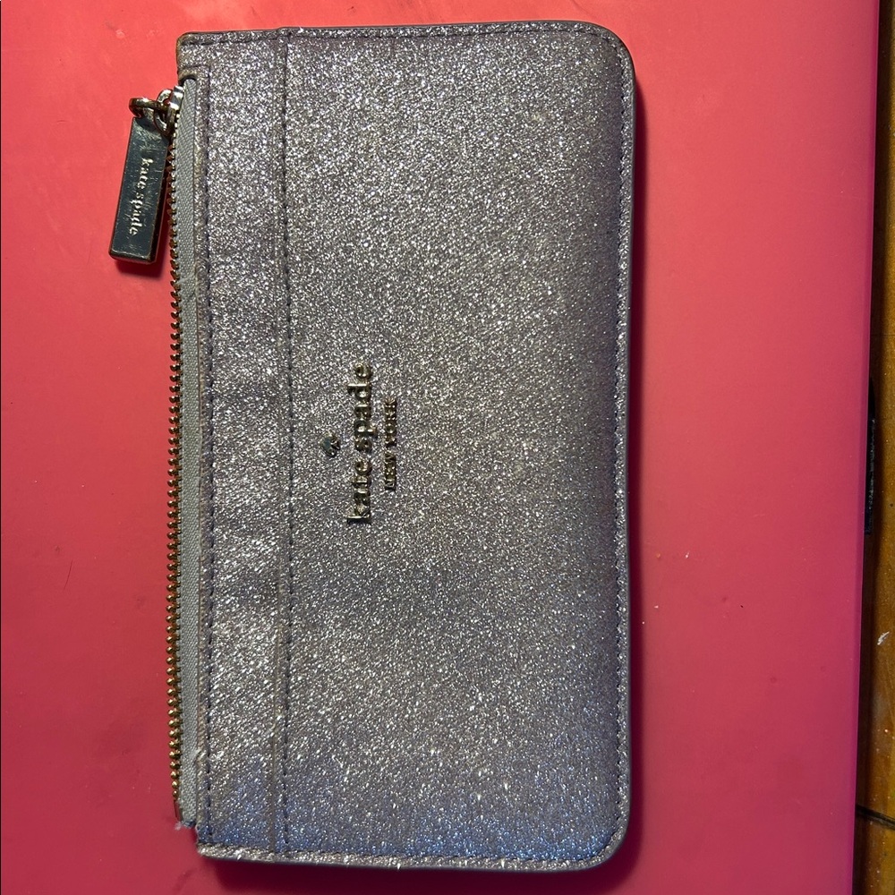 Kate Spade Metallic Silver Wallet